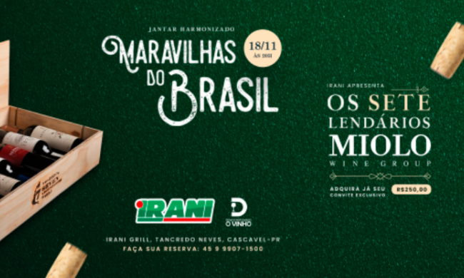 Jantar Harmonizado Maravilhas do Brasil