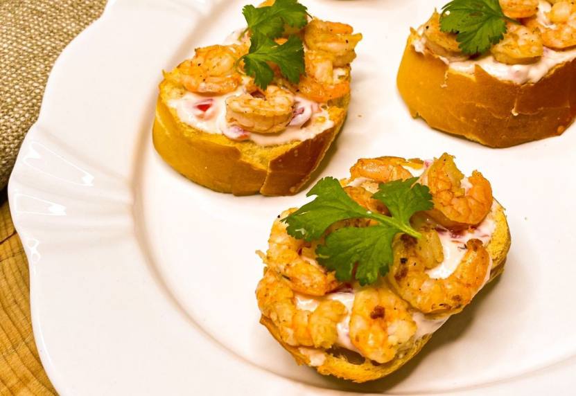 Bruschetta de Camarão