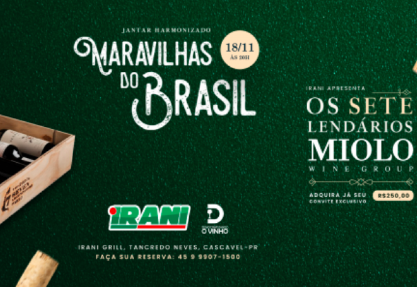 Jantar Harmonizado Maravilhas do Brasil