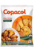 Meio Da Asa Frango Copacol 1kg Temperado Congelado Pct