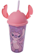Copo Plasutil Stitch/Angel 500ml C/Orelha