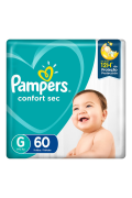 Fralda Pampers Confortsec Fort Bag C/60 Grande