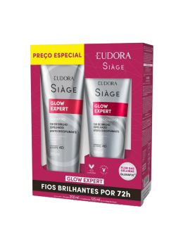 Kit Eudora Siage Sh 250ml + Cond 125ml Glow Expert