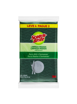 Esponja Multiuso Scotch Brite C/4 Leve 4 Pague 3