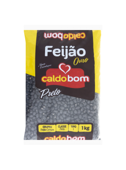 Feijao Preto Caldo Bom 1kg Tp1