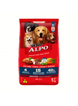 Racao Alpo 1kg Adultos Carne Vegetais