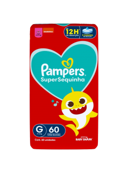 Fralda Pampers Super Sequinha C/60 Grande