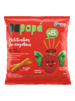 Palitinho Vegetais Organico Papapa 20g S/Gluten