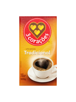 Cafe 3 Coracoes 500g Vacuo Tradicional