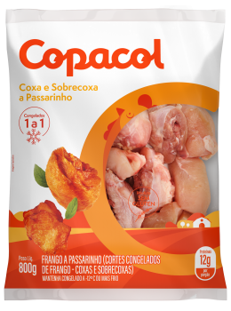 Coxa S/Coxa Passarinho Copacol 800g Pct/Cong