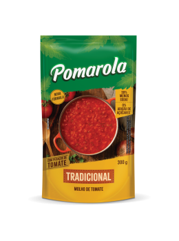 Molho Tom Pomarola 300g Sachet Tradicional
