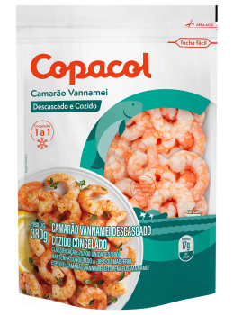 Camarao Copacol Vannamei Cong. 380g Pct/Iqf