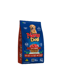Racao New Dog Adulto 7kg Carne