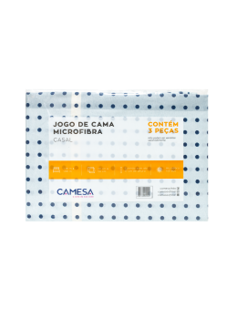 Jogo Cama Casal Microfibra Camesa Sortido C/Elastico