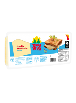 Queijo Mussarela Terra Viva 1kg Fatiado