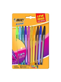 Caneta Bic Cristal C/10 Fashion 930813